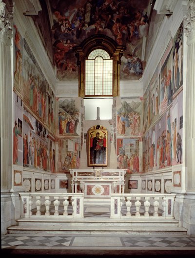 Gesamtansicht der Kapelle von Filippino Lippi
